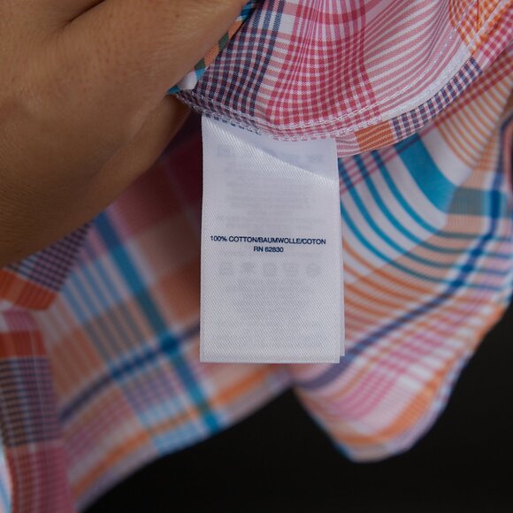 Lands' End Supima Cotton Button Front Top Women's 14 NWOT - Picture 5 of 7